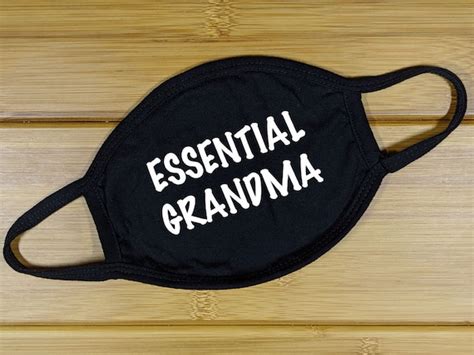 Grandma Mask Grandma Face Mask Washable Grandma T Essential Etsy