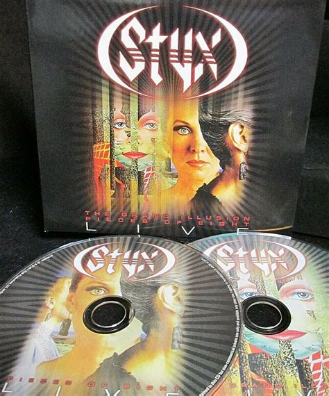 Styx New 2 Cd Grand Illusionpieces Of Eight Live 18 Best Of Tracks