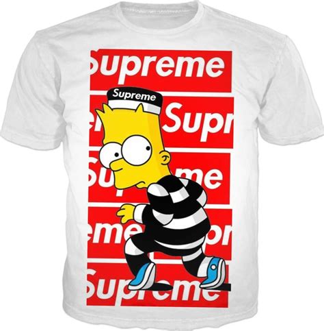 Bart Simpson In Fashion Supreme Shirt Uk