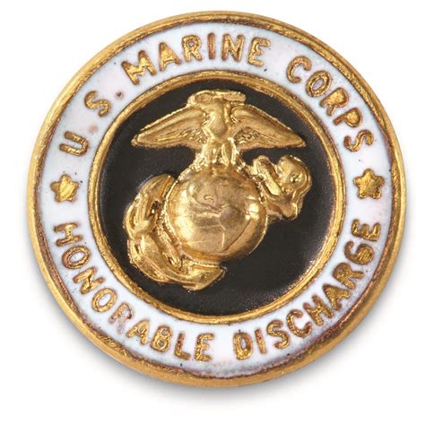 Usmc Military Surplus Honorable Discharge Lapel Pin 10 Pack New
