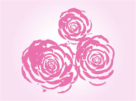Pink Roses Vector Art And Graphics