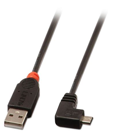 1m Usb 20 Cable Type A To Micro B Cable 90 Degree Right Angle