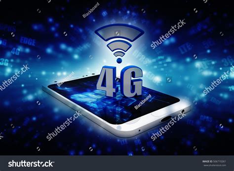 Mobile Telecommunication Cellular High Speed Data Stock Illustration