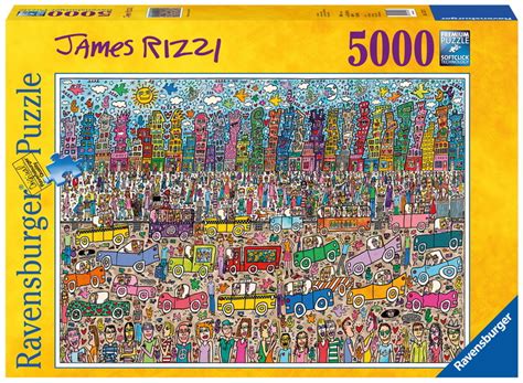 Ravensburger 5000 Piece Jigsaw Puzzle James Rizzi Skyline Board