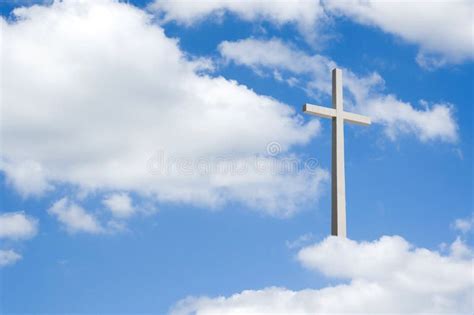 Cross On Clouds Stock Photo Image Of Light Holy Christ 10004700