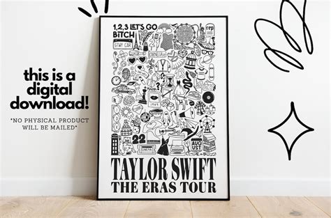 Taylor Swift Eras Tour Printable Digital Download Etsy