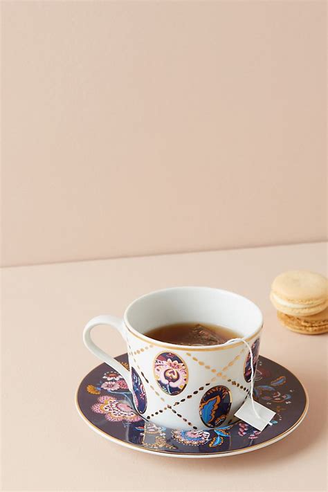 Liberty For Anthropologie Mabelle Floral Cup And Saucer Anthropologie