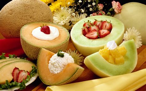 Various Fruits In Exquisite Design Creams Included Both Good Looking