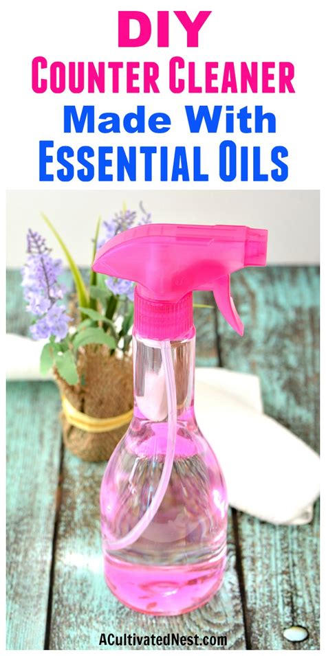 This easy homemade granite cleaner uses rubbing alcohol, castile soap, water, and essential oils to effectively clean and disinfect your countertops. DIY Counter Cleaner made with Essential Oils- A Cultivated ...