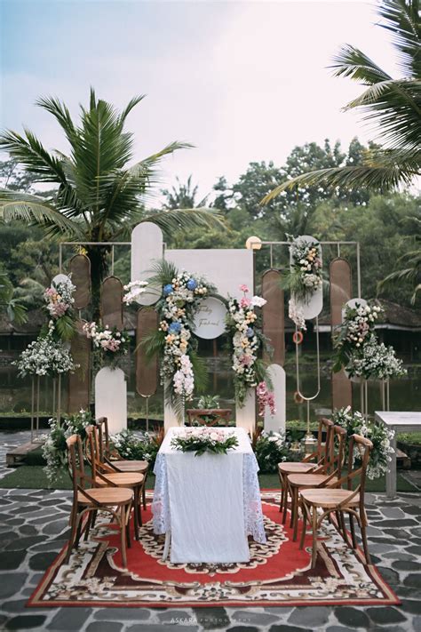 Inspirasi Outdoor Wedding Simple Rustic in 2022 | Dekor, Pesta
