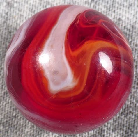 Large Red Slag 1316 Cacpeltier All About Marbles