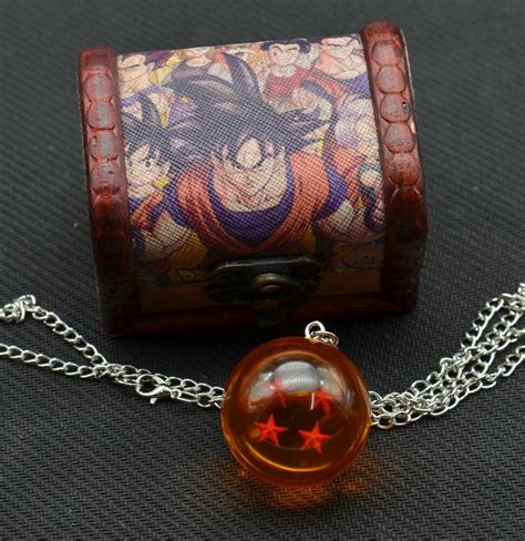 Despite being worn so casually, they have incredible properties, allowing two individuals to fuse or permitting the wearer to use the time rings. Anime Dragon Ball Z Goku 4 stars Necklace Pendant Chain+Wood Box | eBay