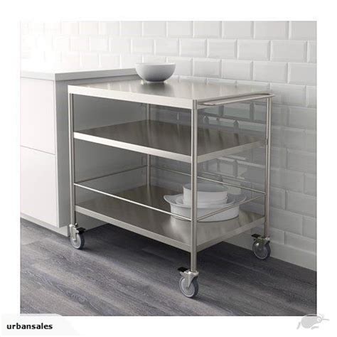 Choose from our selection in various materials such as steel, wood or butcher's block. IKEA FLYTTA Kitchen trolley 98x57cm Stainless steel ...