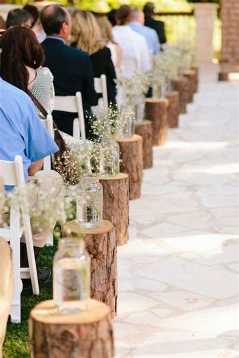 28 Country Rustic Wedding Decoration Ideas With Tree Stumps