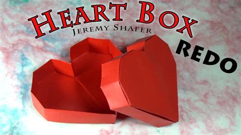 Origami Heart Box Redo Youtube