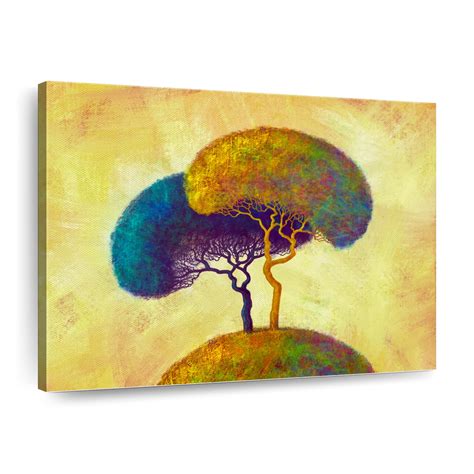 Colorful Abstract Trees Wall Art Painting