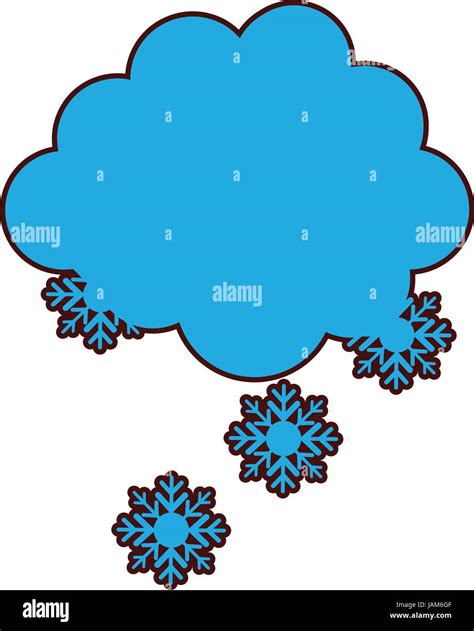 Cloud With Snowflakes Icon Stock Vector Image And Art Alamy