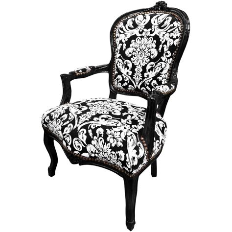 Discover prices, catalogues and new features. Baroque armchair Louis XV style with white floral fabric ...