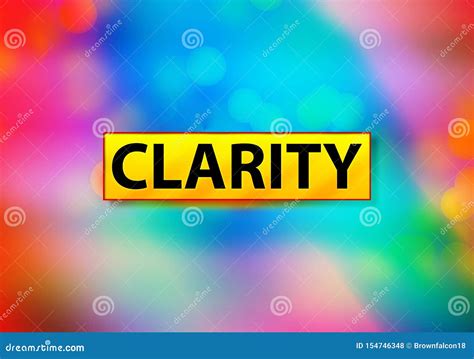 Clarity Abstract Colorful Background Bokeh Design Illustration Stock