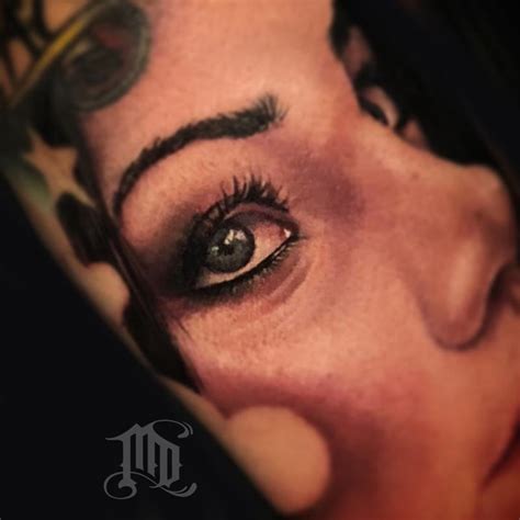 Mike DeVries Tattoos Color Realistic Eye Tattoo
