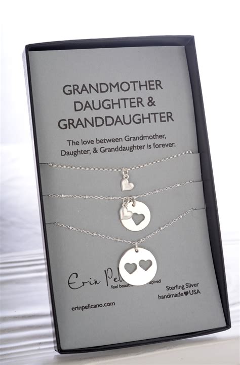 If you're a daughter trying to find the perfect gift for your mother, it doesn't have to be tricky. Grandmother, Daughter, Granddaughter Necklace Set