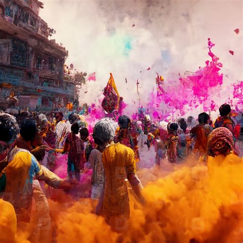 Hindu Celebrating Holi In India Stock Photo 260514 Youworkforthem
