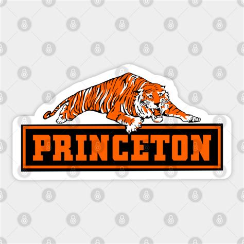 Vintage Princeton Mascot Tiger Pounce Version Princeton Sticker