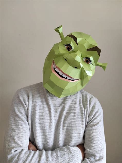 Shrek Mask Diy Etsy Uk