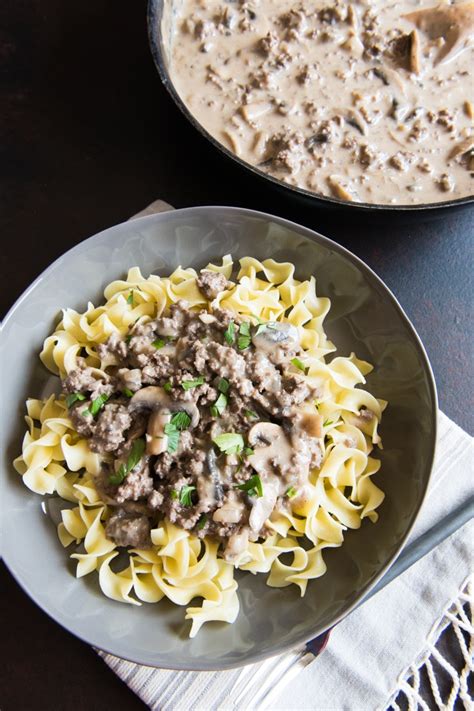 Give ground beef the stroganoff treatment by combining it with sauteed mushrooms and rich cream. Best 21 Ground Beef Stroganoff with Cream Of Mushroom soup - Best Round Up Recipe Collections