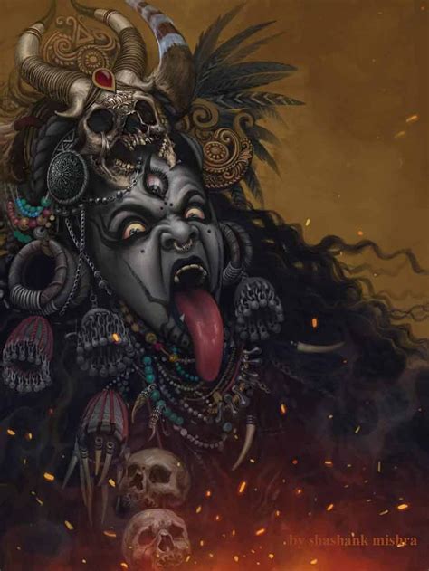 Kali Ma Painting By Shashank Mishra Art Your Heart Shiva Tattoo