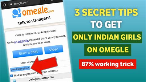 How To Get Indian Girls On Omegle 2023 How To Find Girls On Omegle 100 Working Youtube