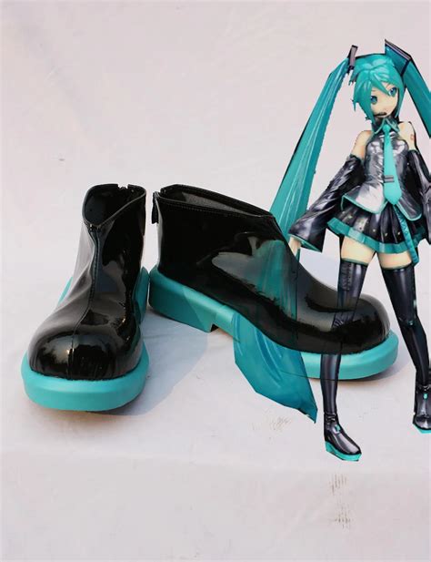 Fashion Female Vocaloid Hatsune Miku Cosplay Shoes Anime Boots In Shoes From Novelty And Special