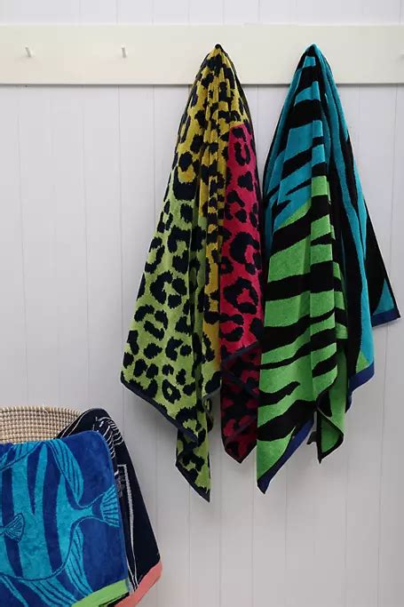 Jacquard Leopard Beach Towel