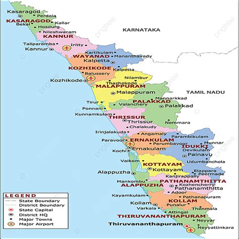 Map Of Kerala Political Map Of Kerala Kerala Map Plitical Map Png