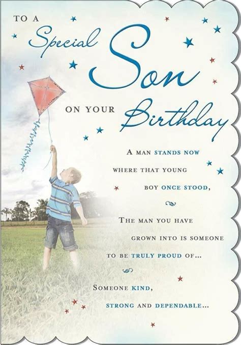 Stunning Top Range Wonderfully Worded 5 Verse To A Special Son Birthday