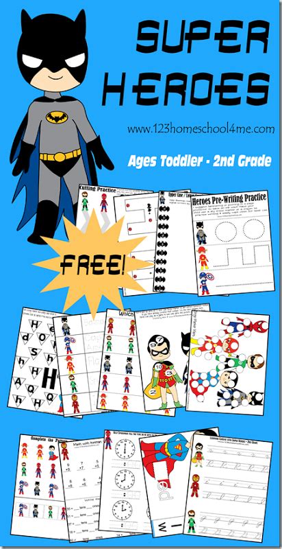 Free Printable Superhero Worksheets And Activity Sheets Preschool Fun
