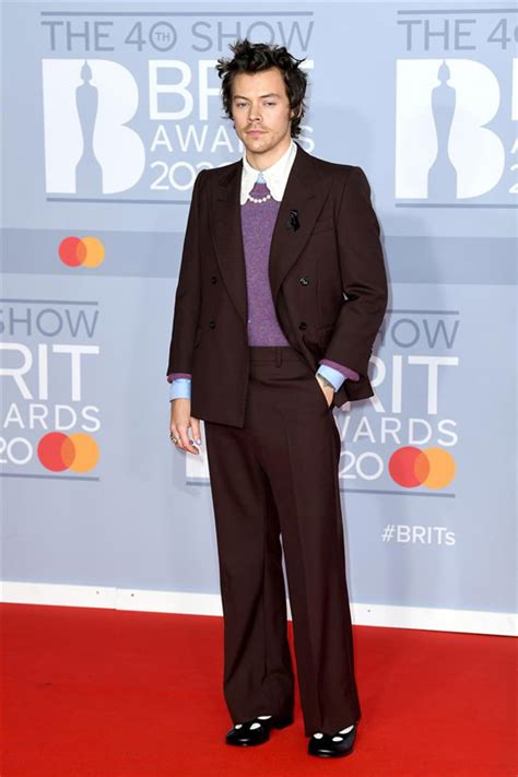 Harry Styles In Gucci At The Brit Awards 2020 Tom Lorenzo