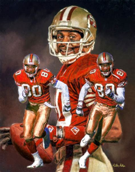 Jerry Rice San Francisco 49ers 3 Nfl Football Art Print 11x14 48x36 Etsy
