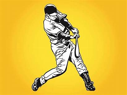 Baseball Vector Graphics Clipart Players Player Cliparts