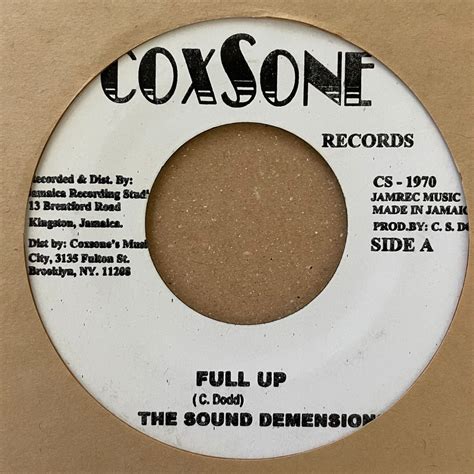 Sound Dimension Full Up【7 21222】 Jamaican Soul