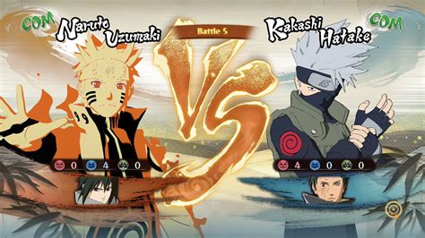 Naruto Shippuden Ultimate Ninja Storm 4 Naruto And Sasuke Vs Kakashi