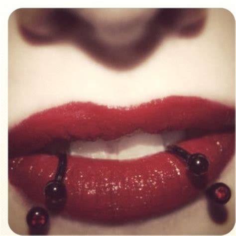 Vampire Bite Lip Piercing