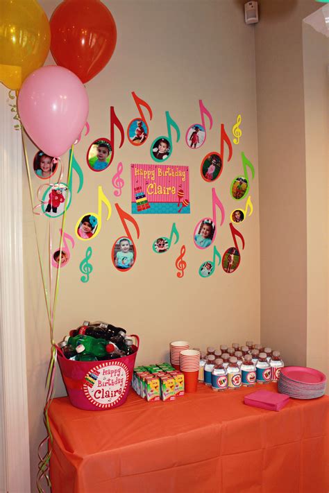 Musical Theme Birthday Party For Claire Part 1 Details Music Theme