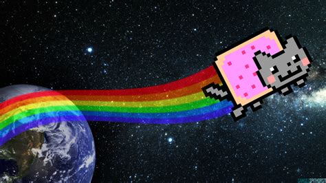 Nyan Cat Hd Wallpaper By Pixelfxofficial On Deviantart