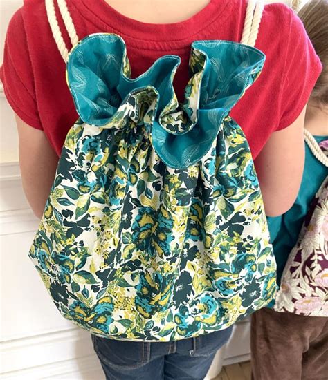 Make A Lined Drawstring Backpack For Kids Or Adults With Video In