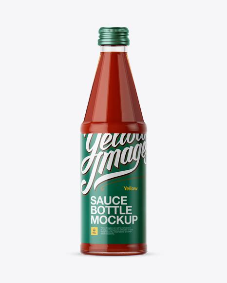 sauce bottle mockup templates  premium