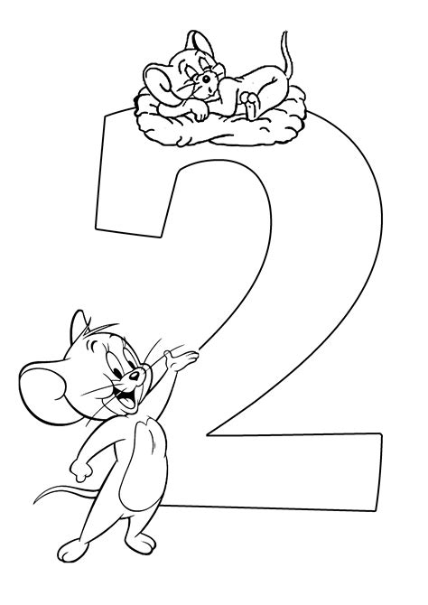 Numbers Coloring Pages for kids printable for free