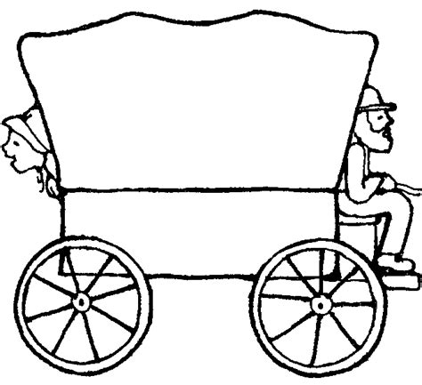 Covered Wagon Drawing Free Download On Clipartmag