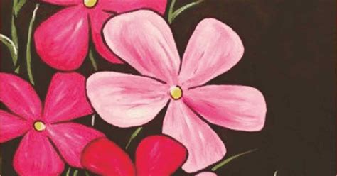 Gambar Lukisan Bunga Paling Mudah