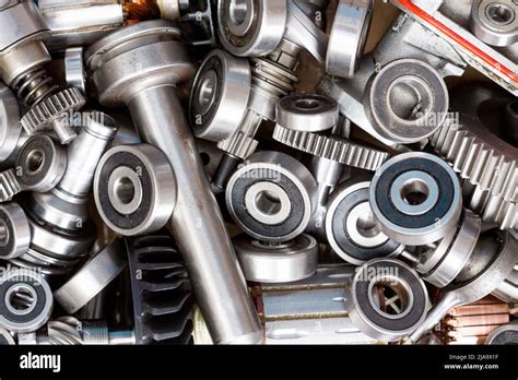 Old Mechanical Parts Close Up As Background Stock Photo Alamy